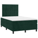 Pat box spring cu saltea, verde închis, 120x190 cm, catifea - WALTI WALTI