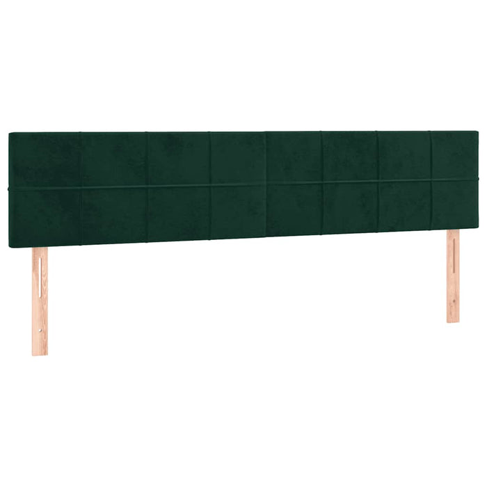 Pat box spring cu saltea, verde închis, 120x190 cm, catifea - WALTI WALTI