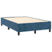Pat box spring cu saltea, albastru închis, 120x190 cm, catifea - WALTI WALTI