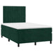 Pat box spring cu saltea, verde închis, 120x190 cm, catifea - WALTI WALTI
