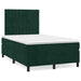 Pat box spring cu saltea, verde închis, 120x190 cm, catifea - WALTI WALTI