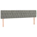 Pat box spring cu saltea, gri deschis, 120x190 cm, catifea - WALTI WALTI