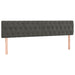 Pat box spring cu saltea, gri închis, 120x190 cm, catifea - WALTI WALTI