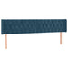 Pat box spring cu saltea, albastru închis, 120x190 cm, catifea - WALTI WALTI