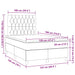 Pat box spring cu saltea, negru, 120x190 cm, catifea - WALTI WALTI