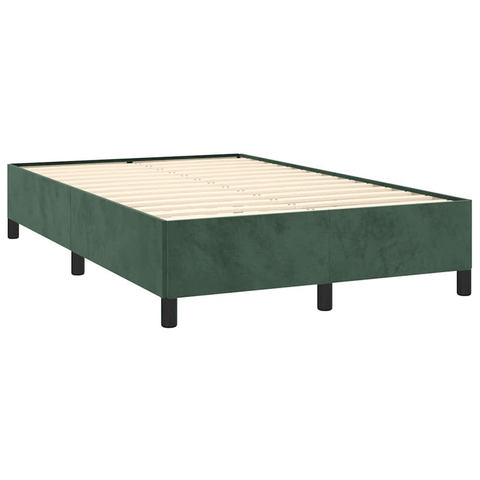 Pat box spring cu saltea, verde închis, 120x190 cm, catifea - WALTI WALTI