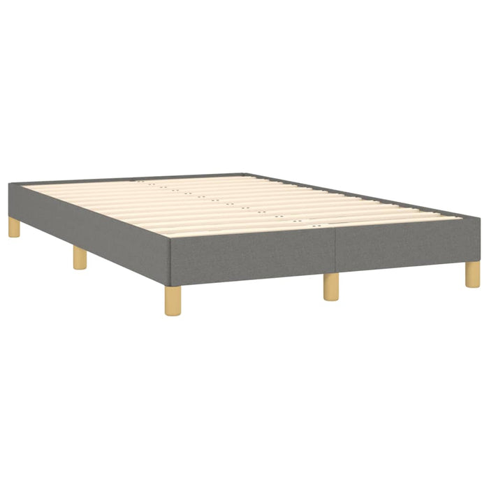 Pat cu arcuri, saltea și LED, gri închis, 120x190 cm, textil - WALTI WALTI