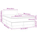 Pat box spring cu saltea și LED, negru, 120x190 cm, piele eco - WALTI WALTI