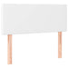 Pat box spring cu saltea și LED, alb, 120x190 cm, piele eco - WALTI WALTI