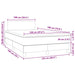 Pat box spring cu saltea și LED, alb, 120x190 cm, piele eco - WALTI WALTI