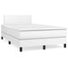 Pat box spring cu saltea și LED, alb, 120x190 cm, piele eco - WALTI WALTI