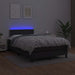 Pat box spring cu saltea și LED, negru, 120x190 cm, piele eco - WALTI WALTI