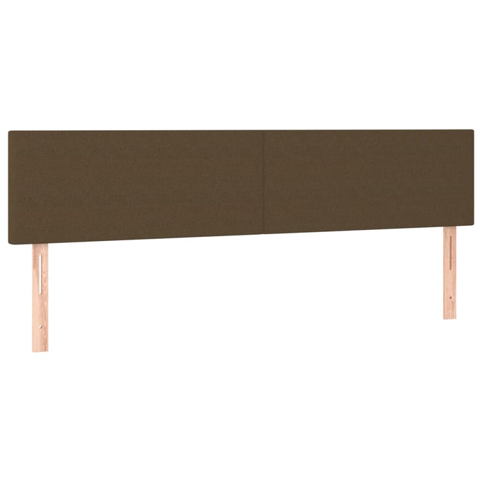 Pat cu arcuri, saltea și LED, maro închis, 120x190 cm, textil - WALTI WALTI