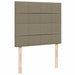 Pat cu arcuri, saltea și LED, gri taupe, 120x190 cm, textil - WALTI WALTI