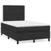 Pat box spring cu saltea și LED, negru, 120x190 cm, piele eco - WALTI WALTI