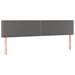 Pat cu arcuri, cu saltea & LED, gri, 120x190 cm, piele eco - WALTI WALTI