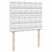 Pat box spring cu saltea și LED, alb, 120x190 cm, piele eco - WALTI WALTI