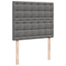 Pat cu arcuri, cu saltea și LED, gri, 120x190 cm, piele eco - WALTI WALTI