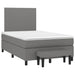 Pat box spring cu saltea, gri închis, 120x190 cm, textil - WALTI WALTI