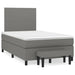 Pat box spring cu saltea, gri închis, 120x190 cm, textil - WALTI WALTI