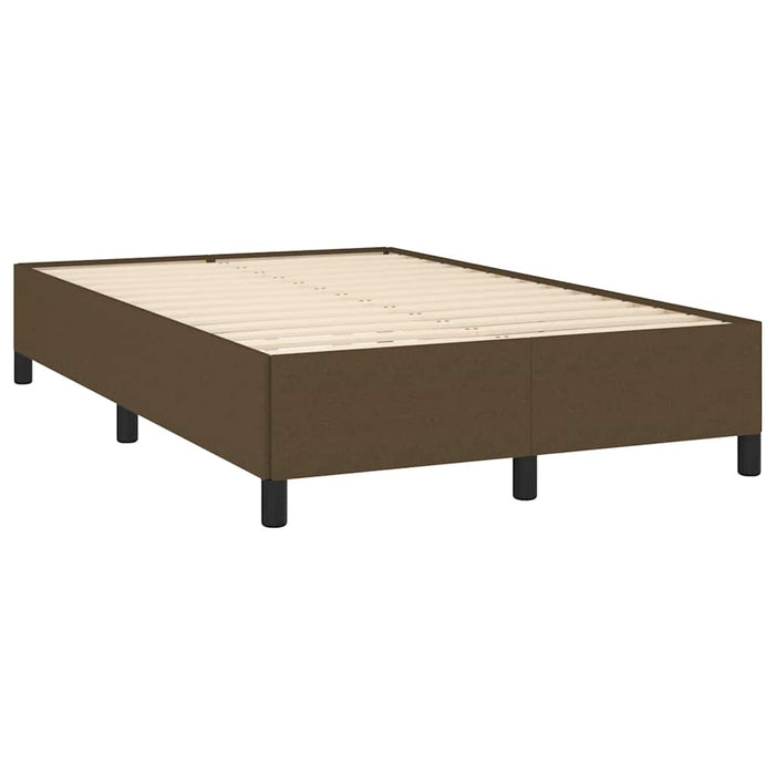Pat box spring cu saltea, maro închis, 120x190 cm, textil - WALTI WALTI