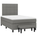 Pat box spring cu saltea, gri închis, 120x190 cm, textil - WALTI WALTI