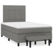 Pat box spring cu saltea, gri închis, 120x190 cm, textil - WALTI WALTI