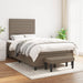 Pat box spring cu saltea, taupe, 120x190 cm material textil - WALTI WALTI