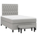 Pat box spring cu saltea, gri deschis, 120x190 cm, textil - WALTI WALTI