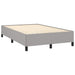 Pat box spring cu saltea, gri deschis, 120x190 cm, textil - WALTI WALTI