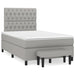 Pat box spring cu saltea, gri deschis, 120x190 cm, textil - WALTI WALTI