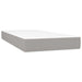 Pat box spring cu saltea, gri deschis, 120x190 cm, textil - WALTI WALTI