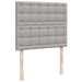 Pat box spring cu saltea, gri deschis, 120x190 cm, textil - WALTI WALTI