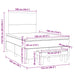 Pat box spring cu saltea, negru, 120x190 cm, catifea - WALTI WALTI