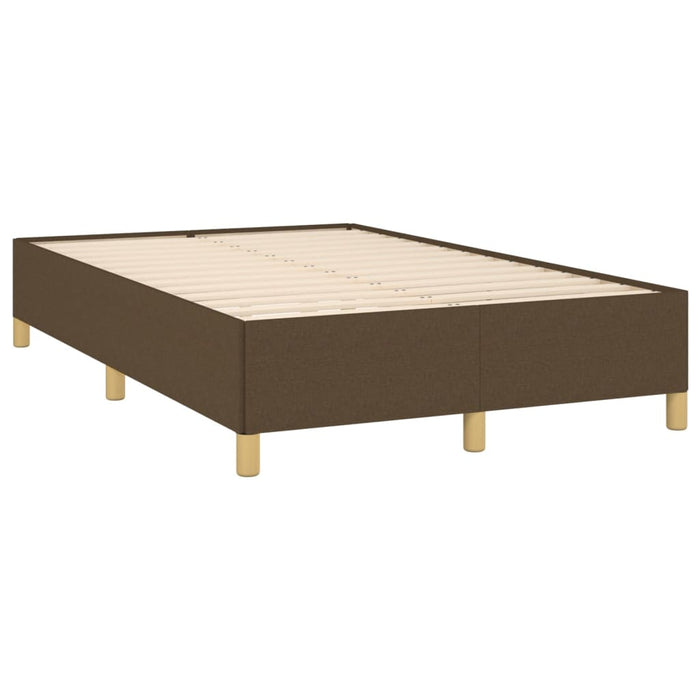 Pat box spring cu saltea, maro închis, 120x190 cm, textil WALTI