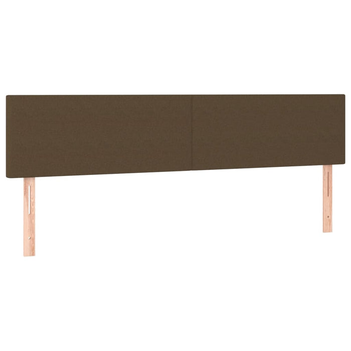 Pat box spring cu saltea, maro închis, 120x190 cm, textil WALTI