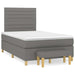 Pat box spring cu saltea, gri închis, 120x190 cm, textil - WALTI WALTI