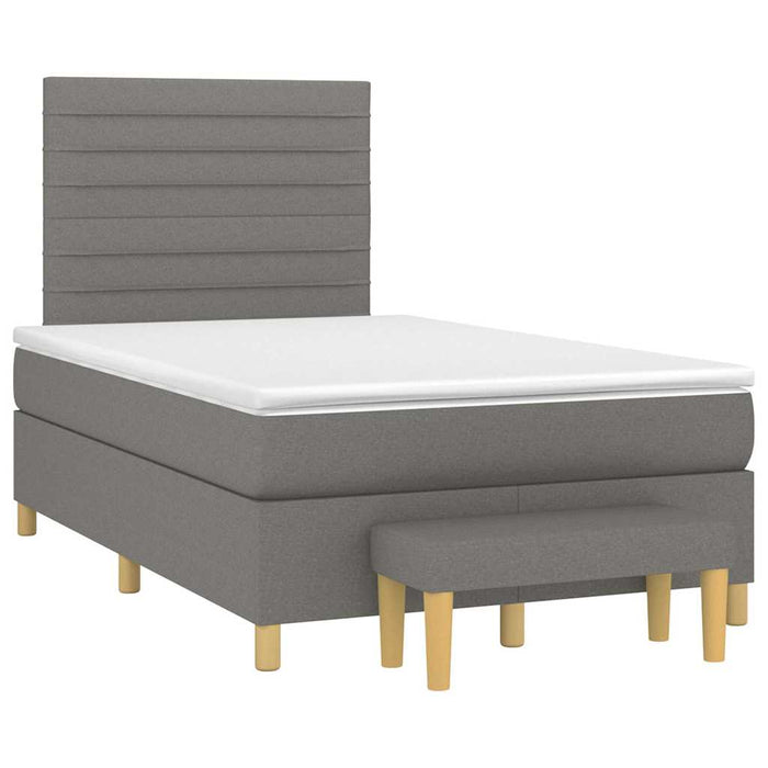 Pat box spring cu saltea, negru, 120x190 cm, catifea - WALTI WALTI