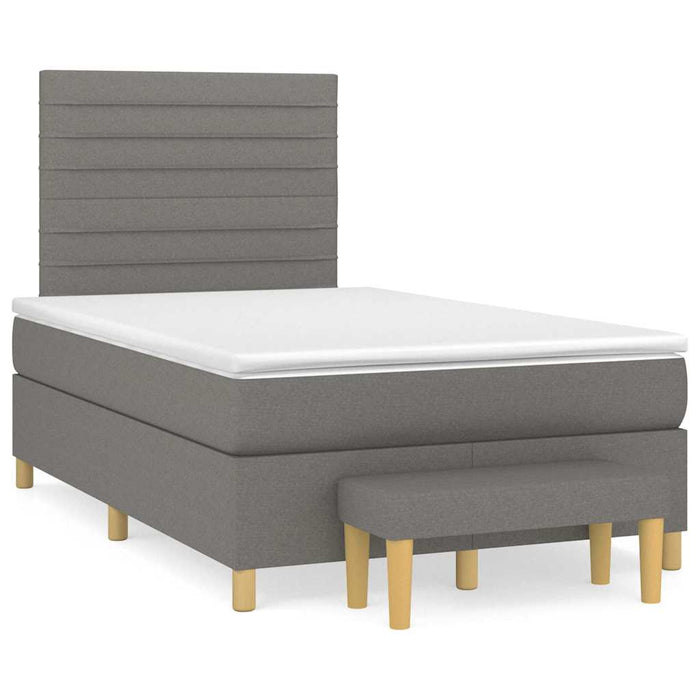 Pat box spring cu saltea, negru, 120x190 cm, catifea - WALTI WALTI