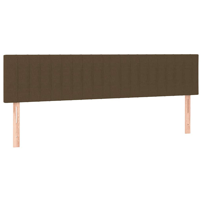 Pat box spring cu saltea, maro închis, 120x190 cm, textil WALTI