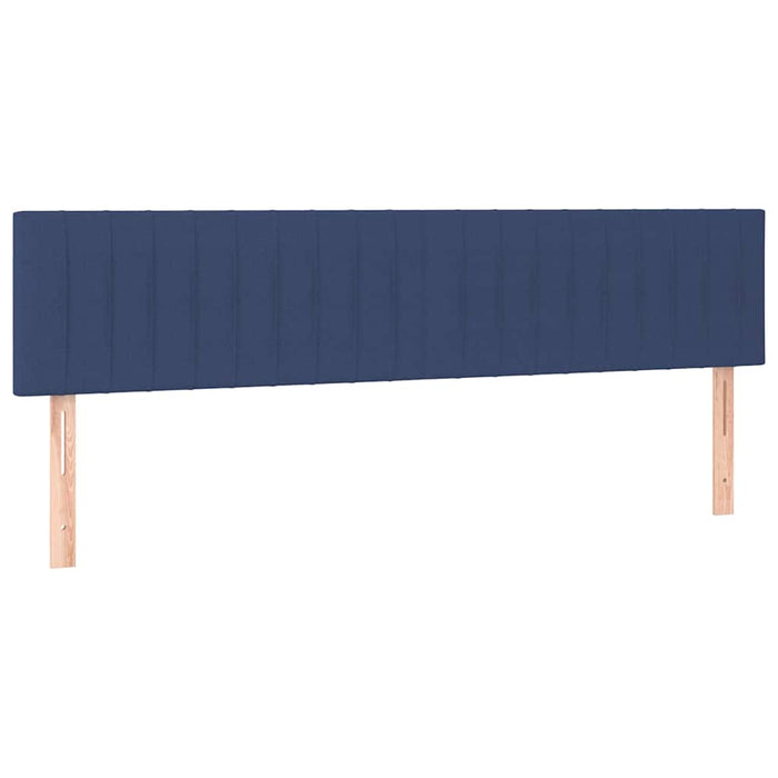 Pat box spring cu saltea, albastru, 120x190 cm, material textil - WALTI WALTI