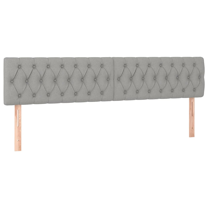Pat box spring cu saltea, gri deschis, 120x190 cm, textil - WALTI WALTI