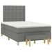 Pat box spring cu saltea, gri închis, 120x190 cm, textil - WALTI WALTI