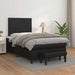 Pat box spring cu saltea, negru, 120x190 cm, piele ecologică - WALTI WALTI