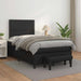 Pat box spring cu saltea, negru, 120x190 cm, piele ecologică - WALTI WALTI