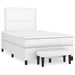 Pat box spring cu saltea, alb, 120x190 cm, piele ecologică - WALTI WALTI