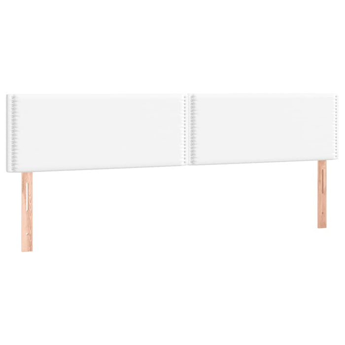 Pat box spring cu saltea, alb, 120x190 cm, piele ecologică - WALTI WALTI