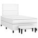 Pat box spring cu saltea, alb, 120x190 cm, piele ecologică - WALTI WALTI