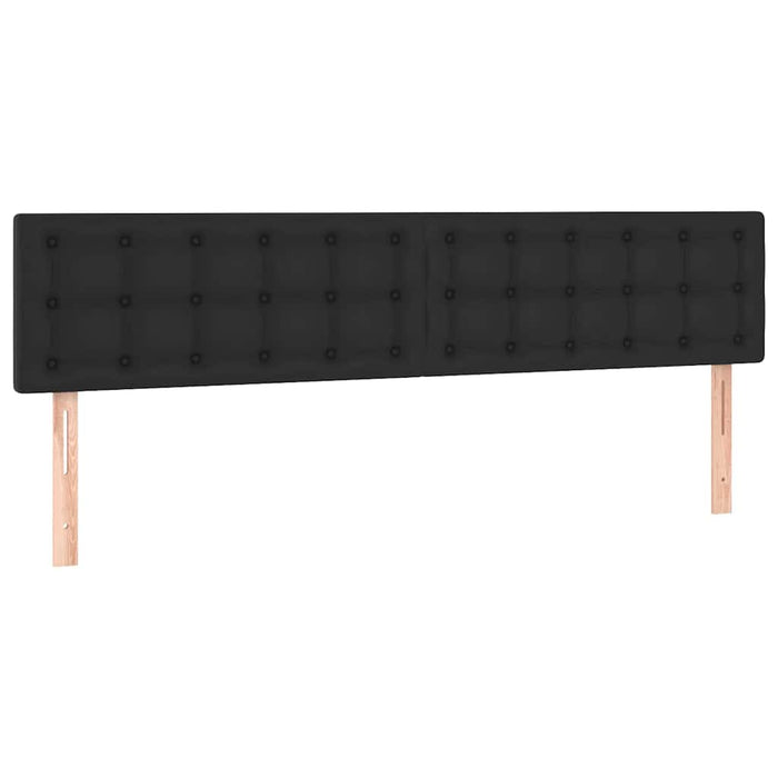 Pat box spring cu saltea, negru, 120x190 cm, piele ecologică - WALTI WALTI