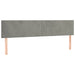 Pat box spring cu saltea, gri deschis, 120x190 cm, catifea - WALTI WALTI